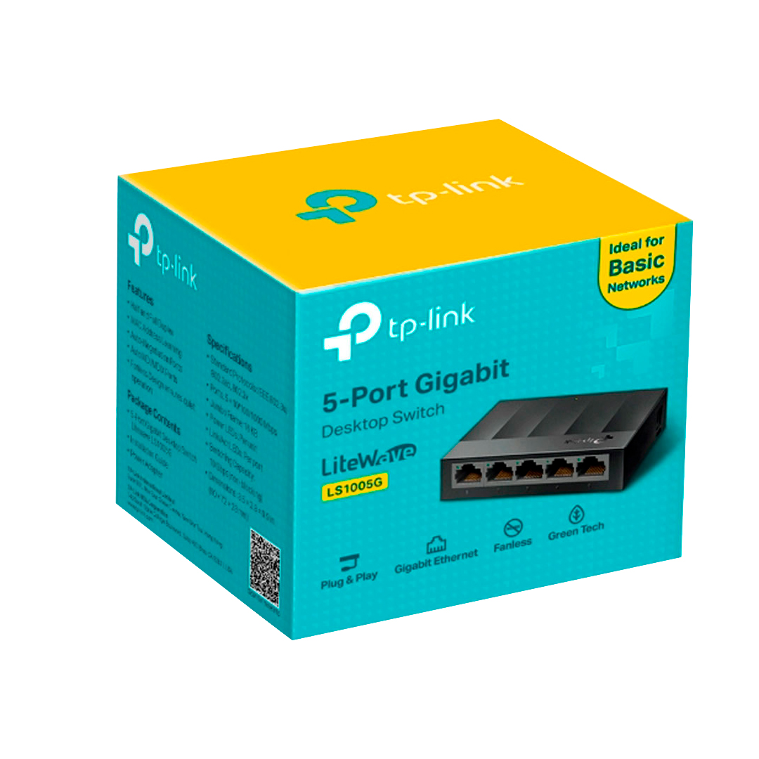 (1090) Switch Tp-link 5 puertos Gibabit 10/100/1000