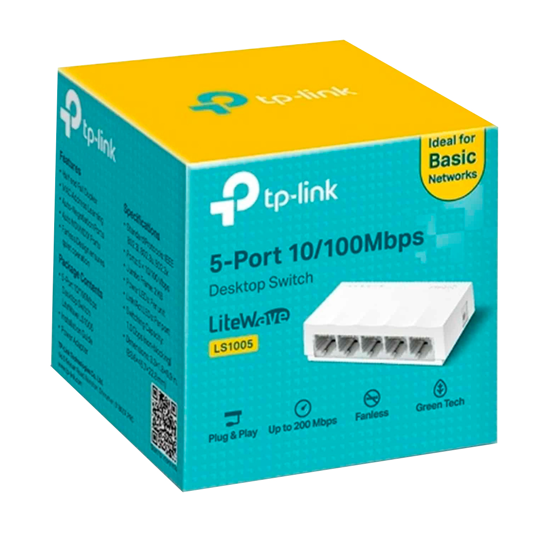 (1175) Switch de 5 puertos 10/100  tp-link  ls1005
