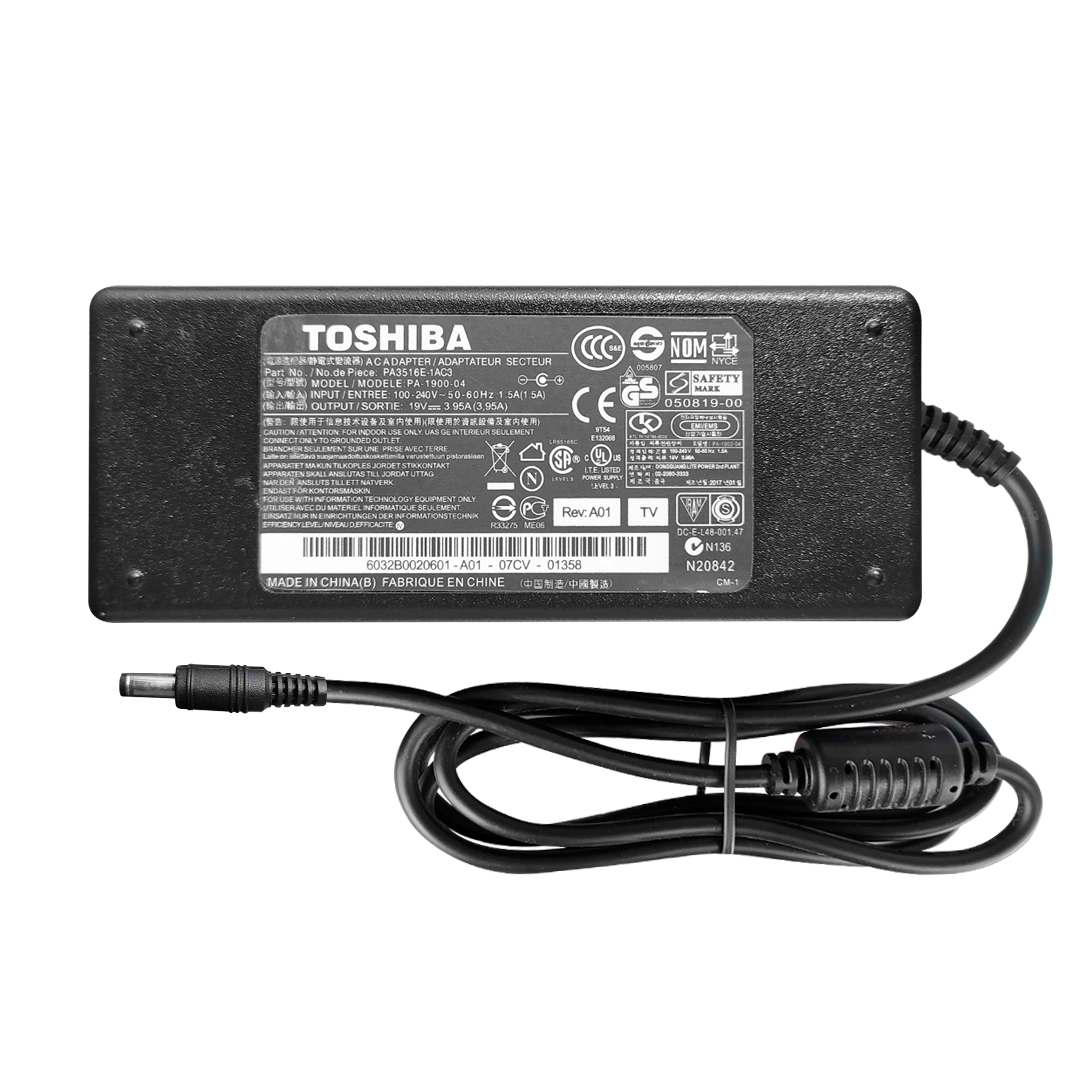 (750) Cargador de laptop toshiba 19.5v 3.95a punta 5.5x2.5mm