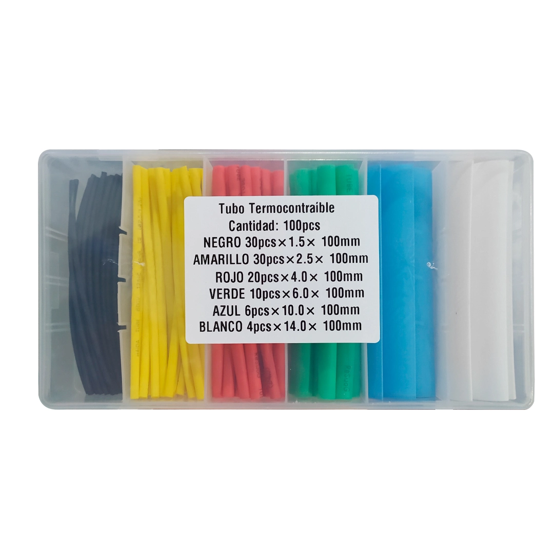 (1494) Paquete termo encogible empate cables 100 unidades