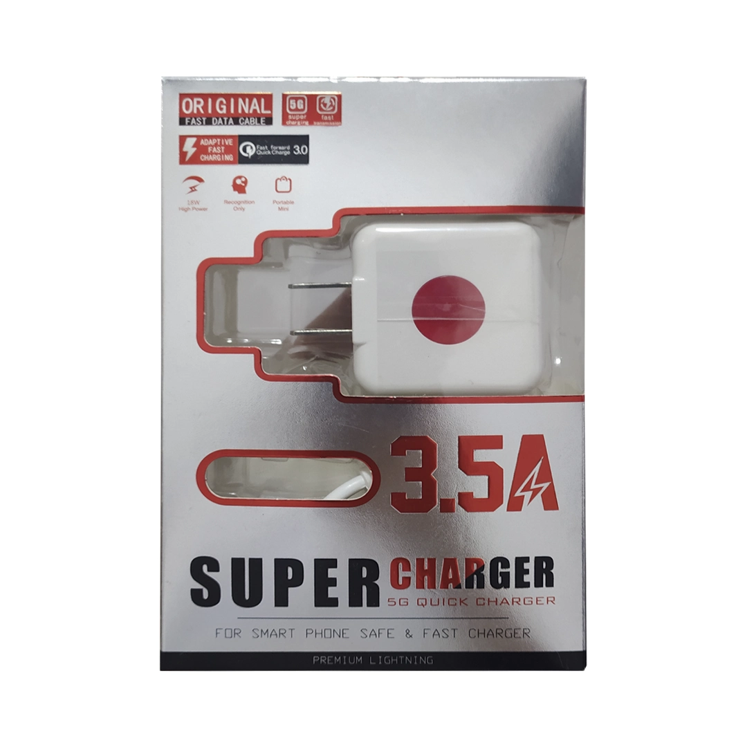 (1606) Cargador super charger 3 entradas un cable tipo A