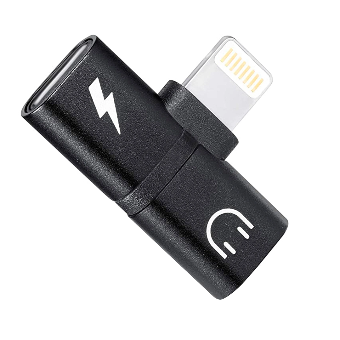 (1471) Adaptador de audio y carga para iphone