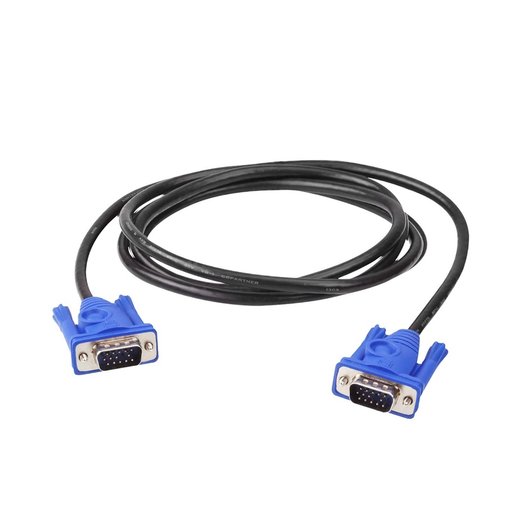 (108) Cable vga 3 metros macho macho con doble filtro 15 pin