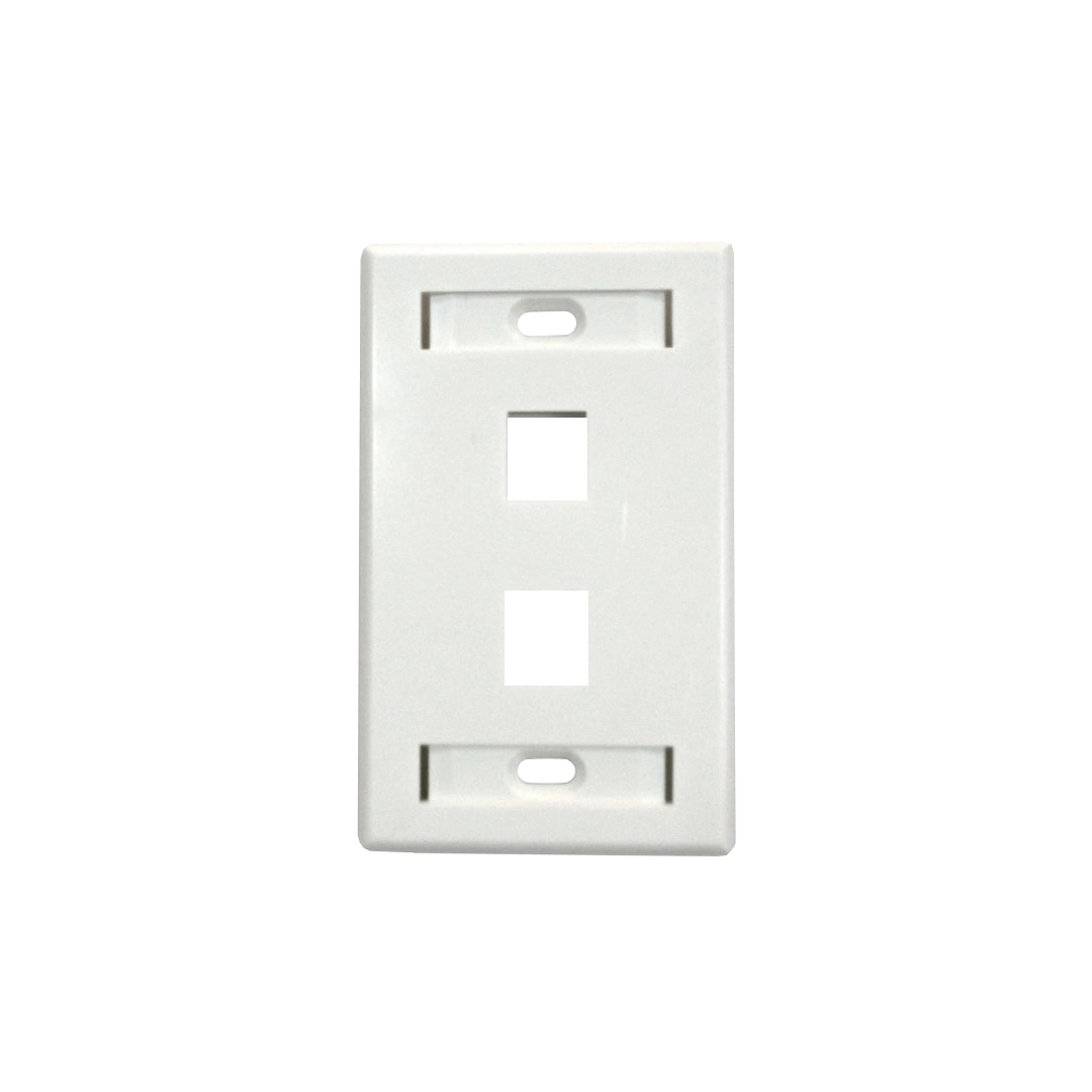 (142) Faceplate 2 puertos 4x2 qnet