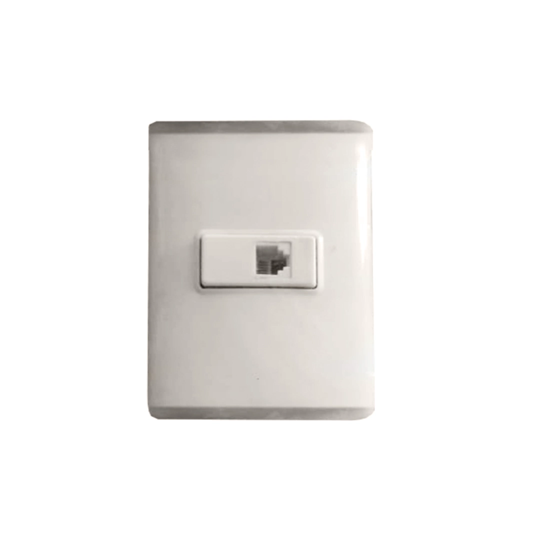 (287) Faceplate Rectangular  Tania 1 puerto para telefonia RJ11