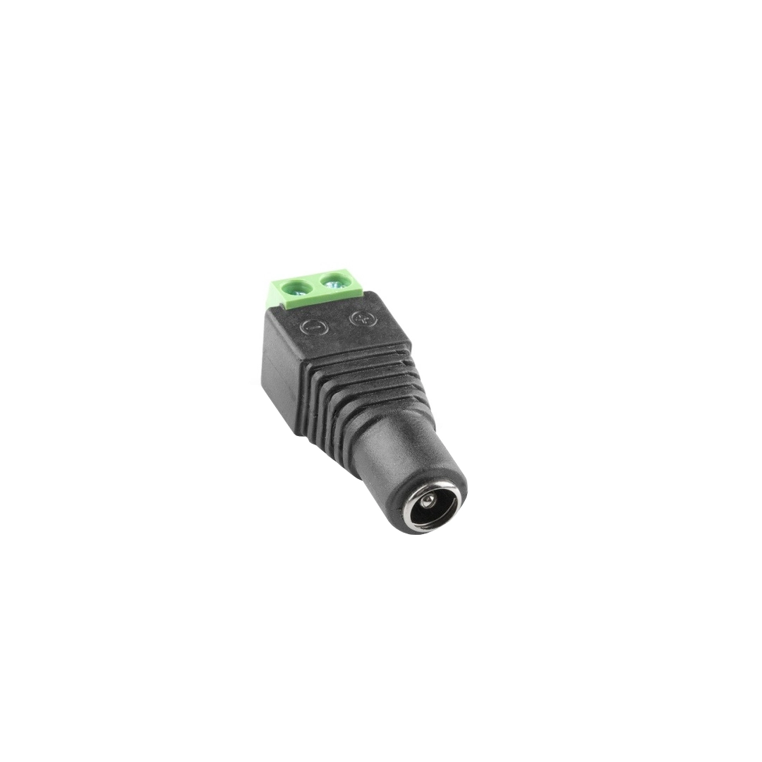 (166) Conector dc plug hembra12v corriente cámaras seguridad
