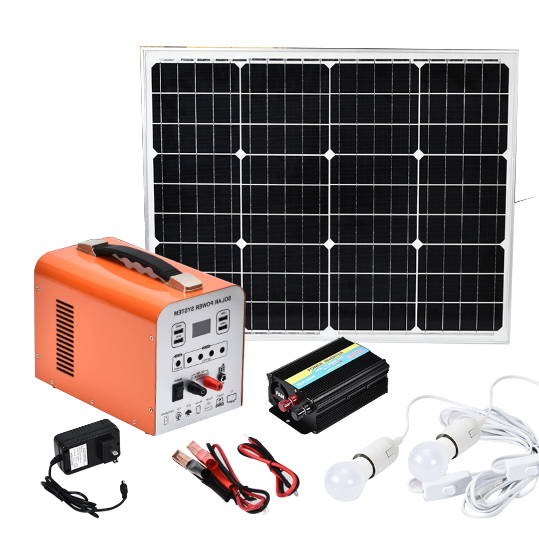 (1792) Ups 12v/9v/5v  con panel solar, inversor 300w para 110v  12v/20AH