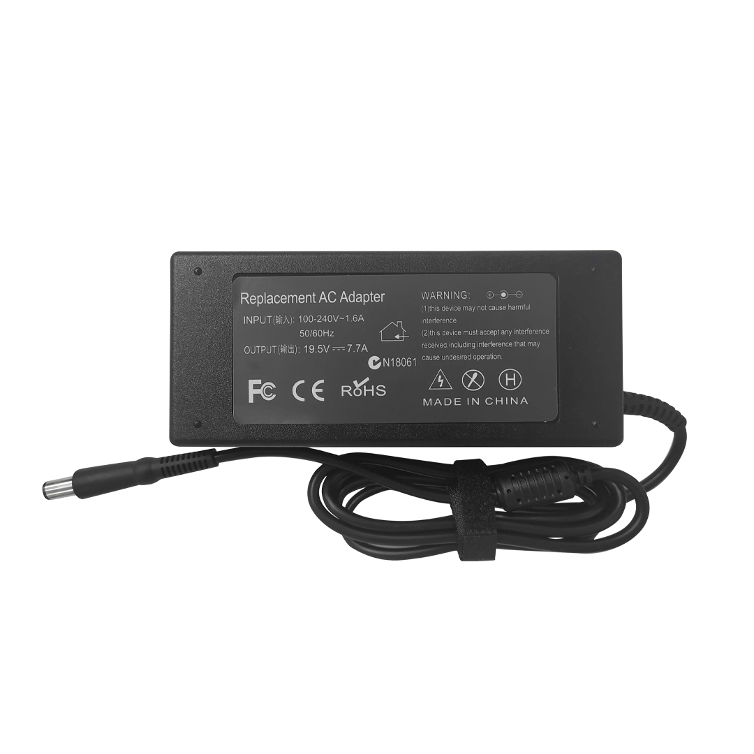 (1811) Cargador laptop dell 19.5v 7.7A 7.4x5.0mm aguja