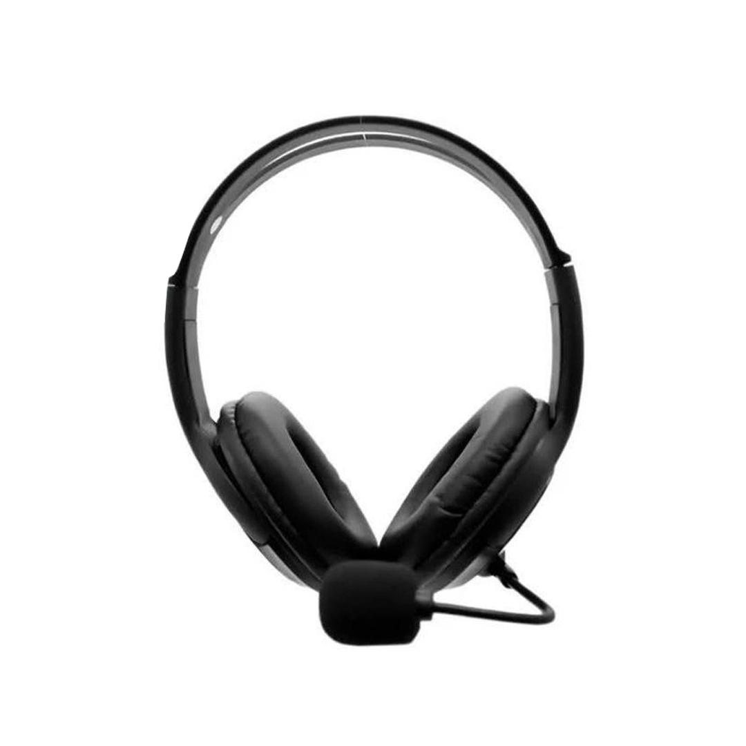 (1865)  Audifono de pc con microfono profesional x-24 1,5mts 1aux 1mic