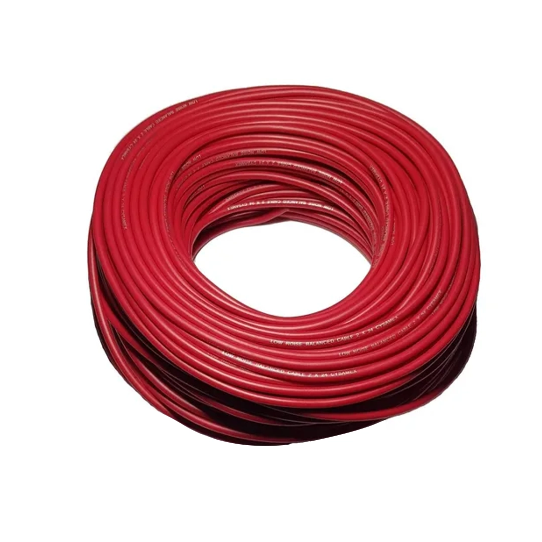 (1966) Cable de microfono por metros vino tinto profesional estereo 3 pines