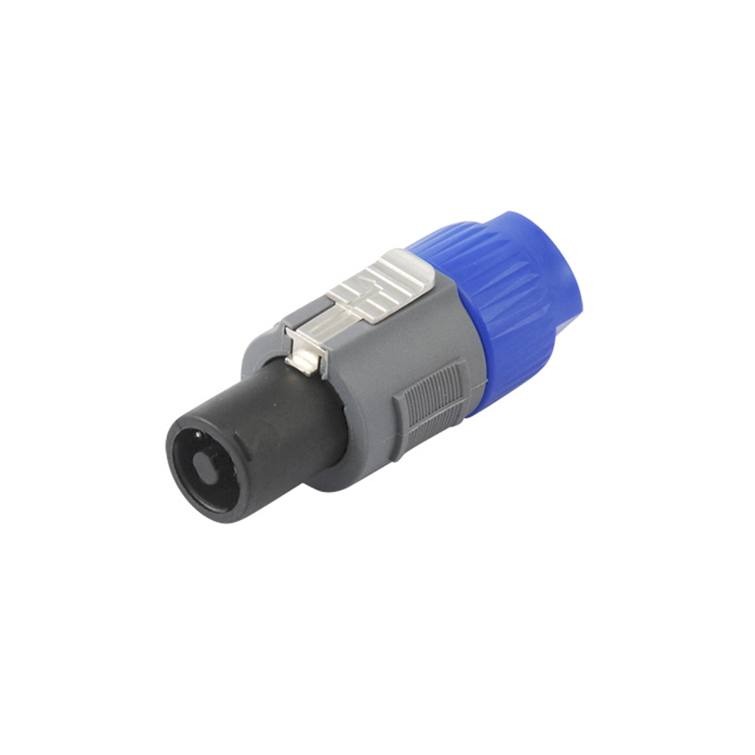(2029)  Conector speakon macho color gris k4cf