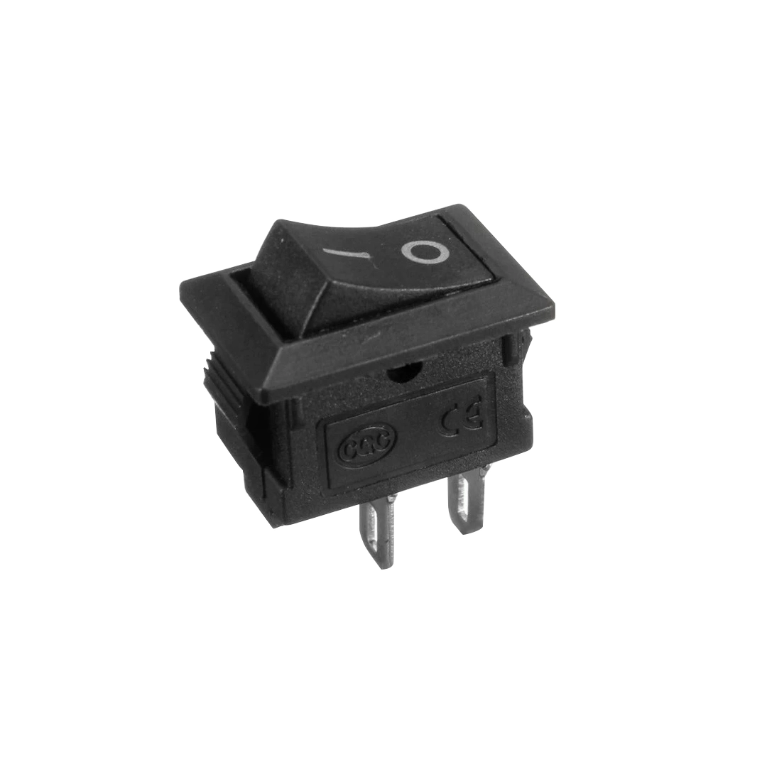 (2349) Pulsador interruptor 2 pines rojo cuadrado