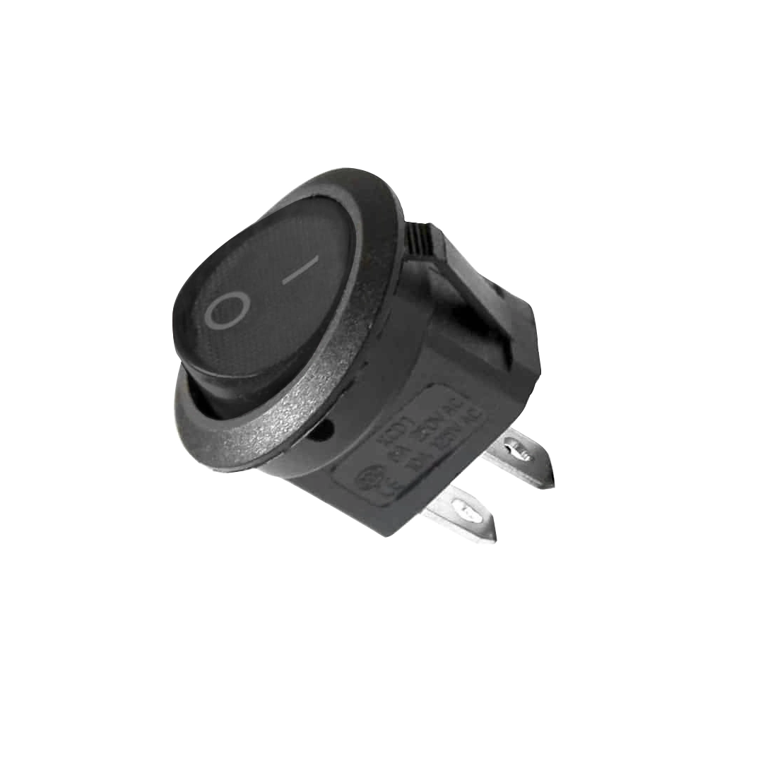 (2346) Pulsador interruptor 2 pines negro