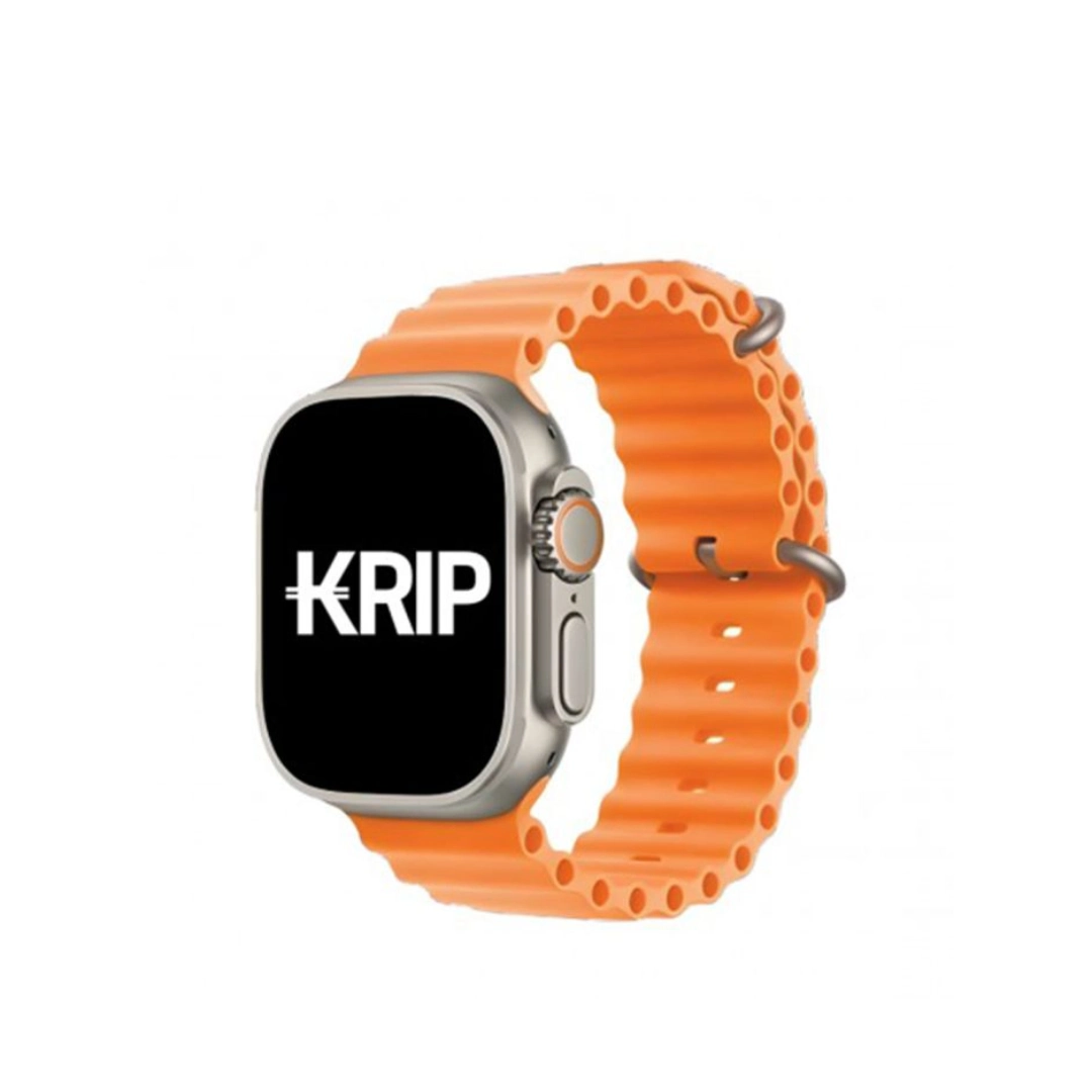 (2552) Reloj smart watch 56MM KRIP KT2 ultra naranja
