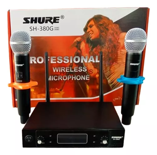 (2823) Microfono inalambrico por par shure sh-38g