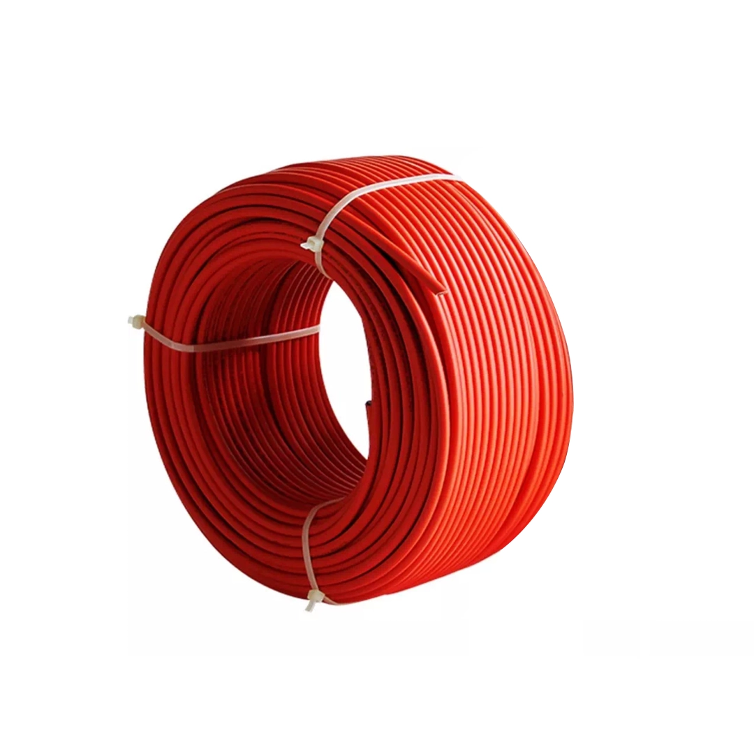 (2898) Cable PV1 F6 para panel solar 100mts rojo