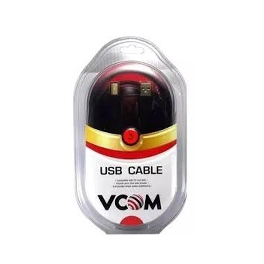 (53) Cable usb impresora VCOM 1,8 Metros