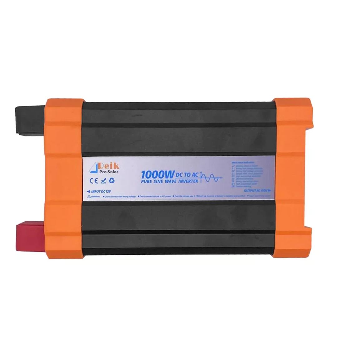 (3063)  Inversor de corriente 1000W  12V/110V  onda pura REIKPRO BAP1000A 280*158*90mm