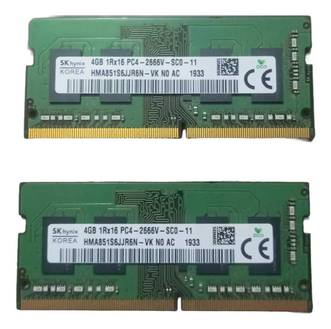 (1098) Memoria para Laptop 4GB 2666 SODIMM hynix