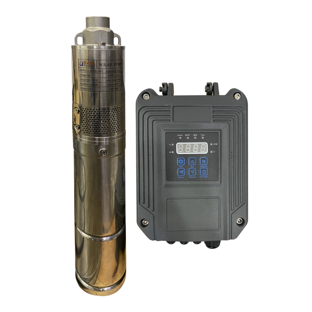 (2732)  Bomba de agua sumergible solar 0,54 hp 400w 24v