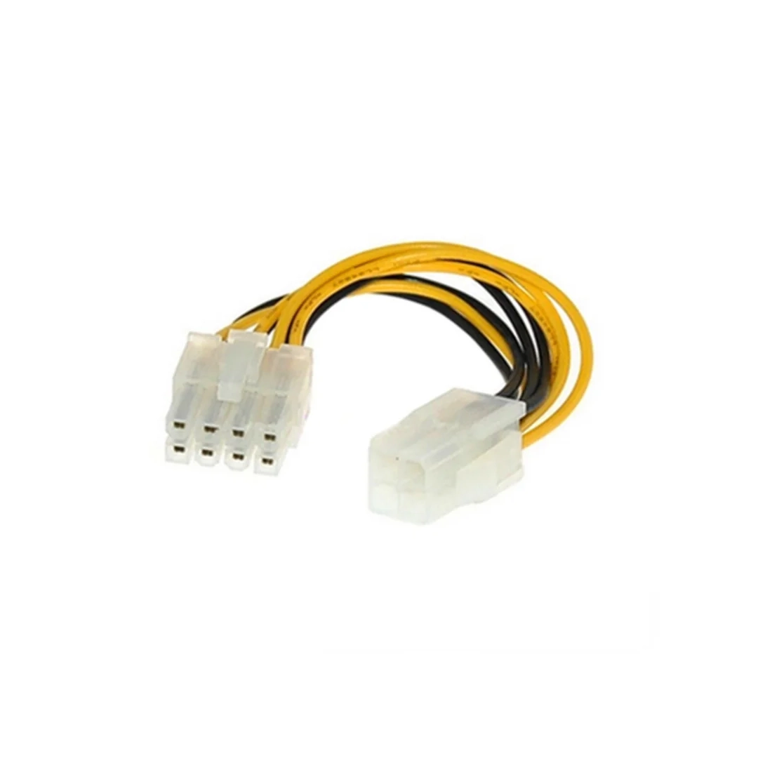(3342) Cable de corriente poder molex 4 pines hembra a molex 8 pines macho