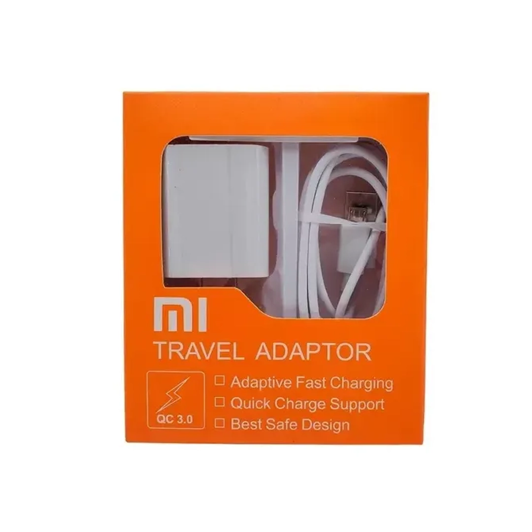 (3391) Cargador para celular con cable usb tipo c 5v 3a marca xiaomi carga rápida 4.0