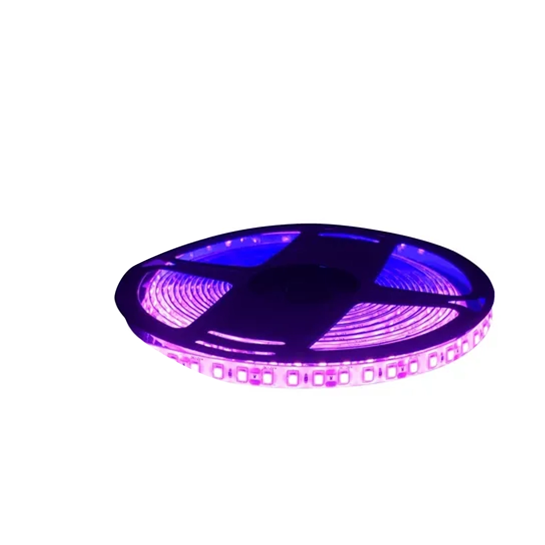 (3400) Cinta led 2835 rosa 120 led 5metros 12v  silicon anti agua sin transformador