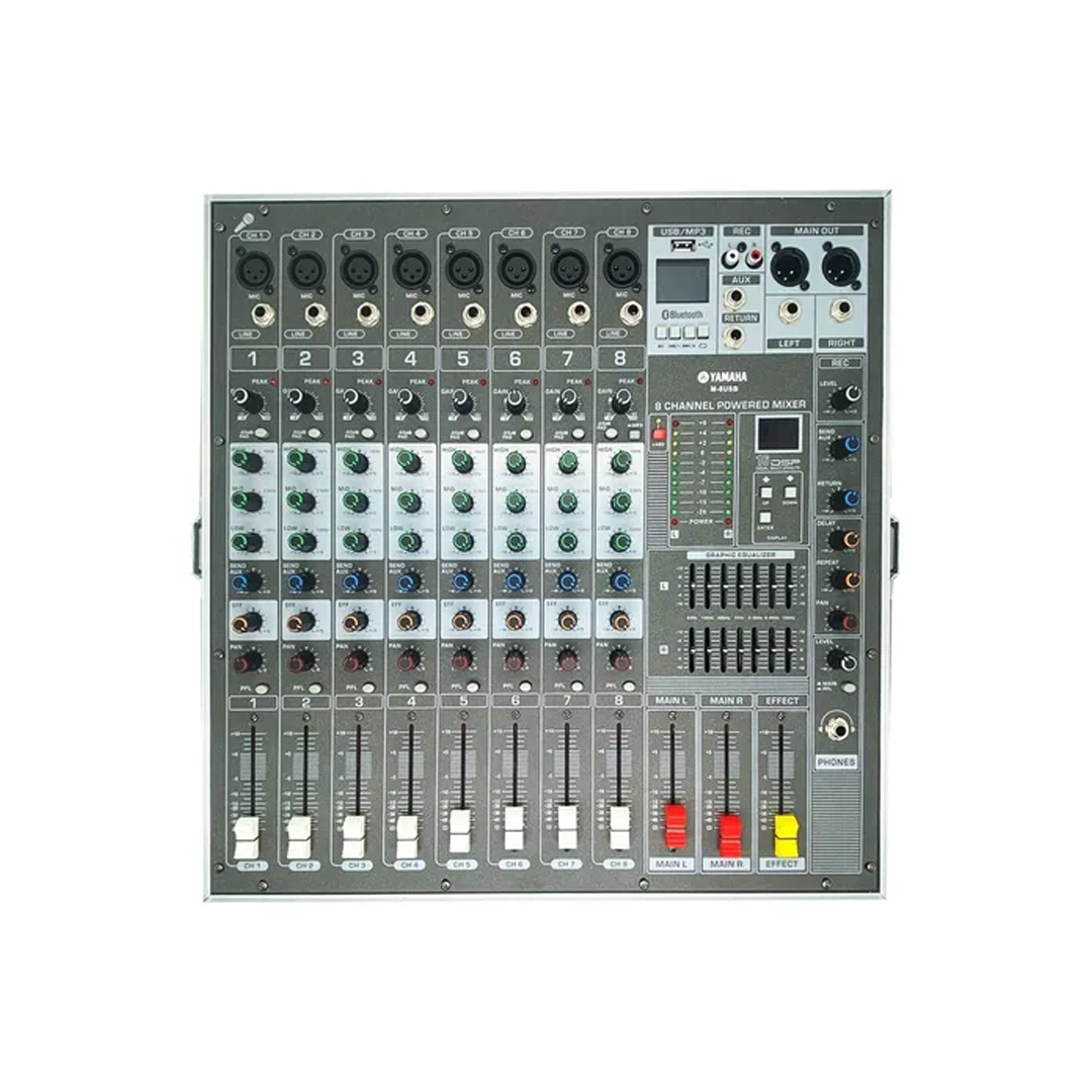 (3423) Consola yamaha amplificada m8 8 canales usb bt aux