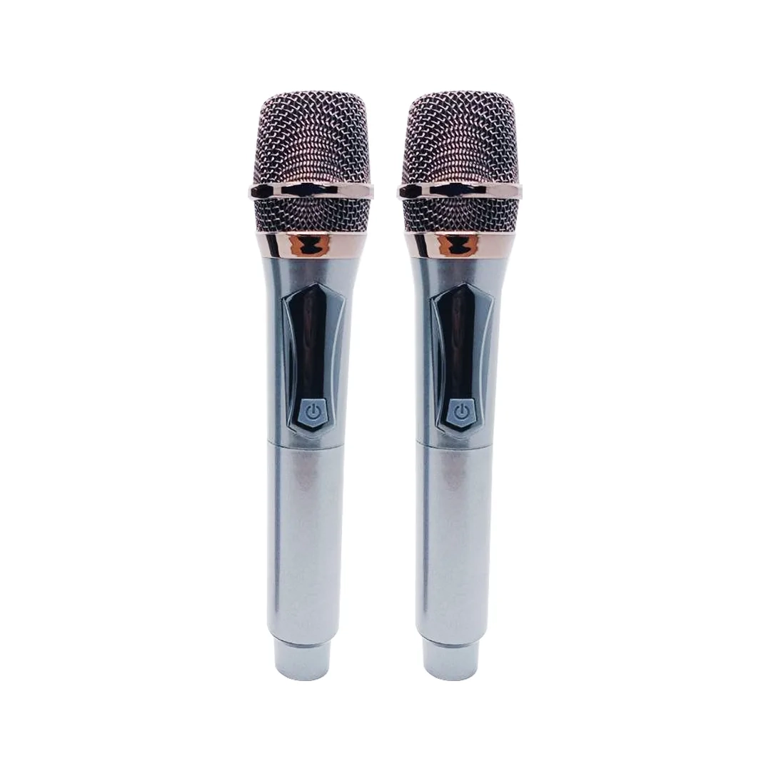 (3485) Microfono inalambrico yf-108 color gris 2 mic