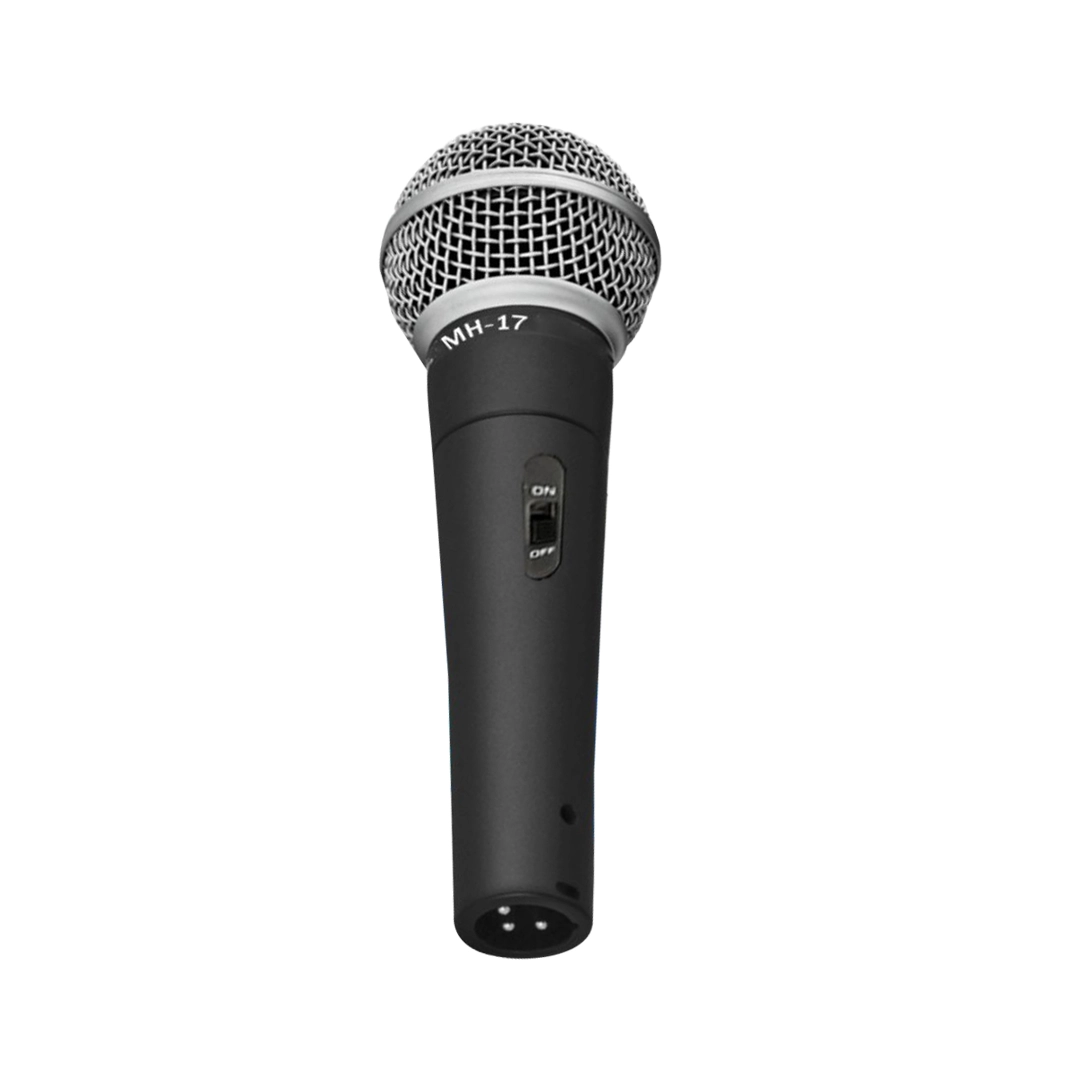 (3489) Microfono profesional alambrico de mano mh-17 con cable 3mts