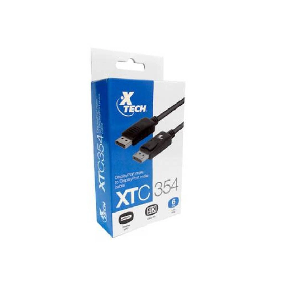 (1736) Cable DisplayPort macho a DisplayPort  macho 1.80 metros xtech XTC 354