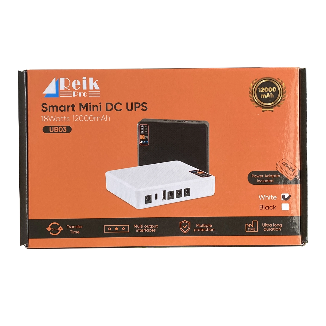 (3020) Mini ups 18W 12000MAH modem/router 5V/9V/12/USB/TIPO C REIK