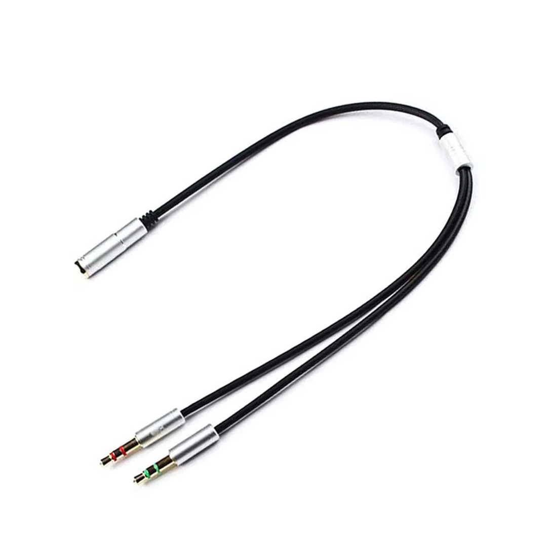 (3617) Adaptador cable divisor auxiliar 3,5mm 2 macho a 1 hembra z10