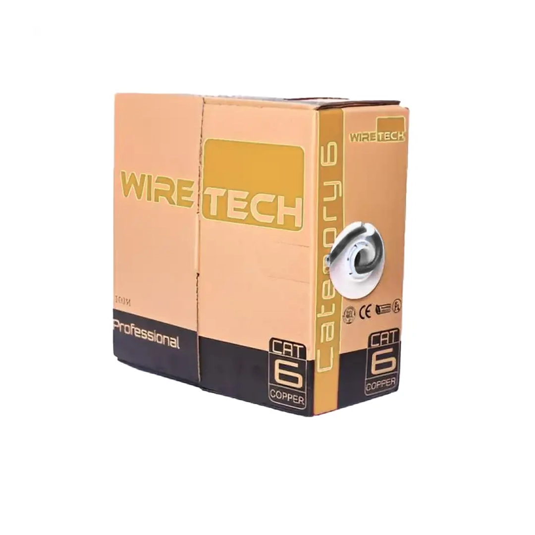 (3001) Bobina de cable wiretech 100 mts exterior cat6
