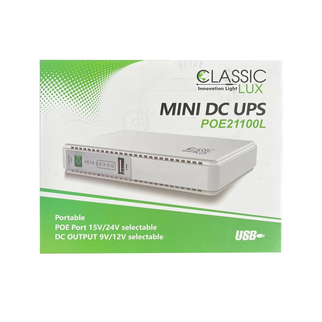 (3647) Mini ups 10.000 mha classic lux  5v 9v 12v  para antena y fibra